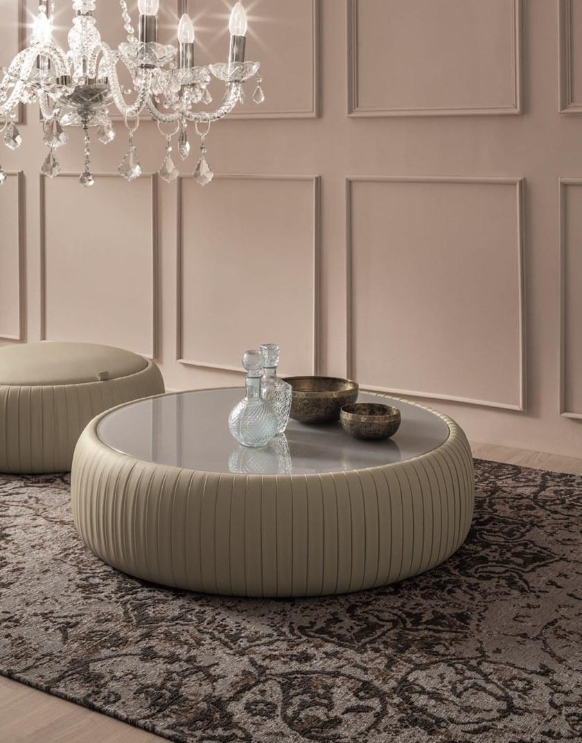 Tonin Casa Низкий журнальный столик из экокожи Plissè T7335/6 Plissé - Вид №2