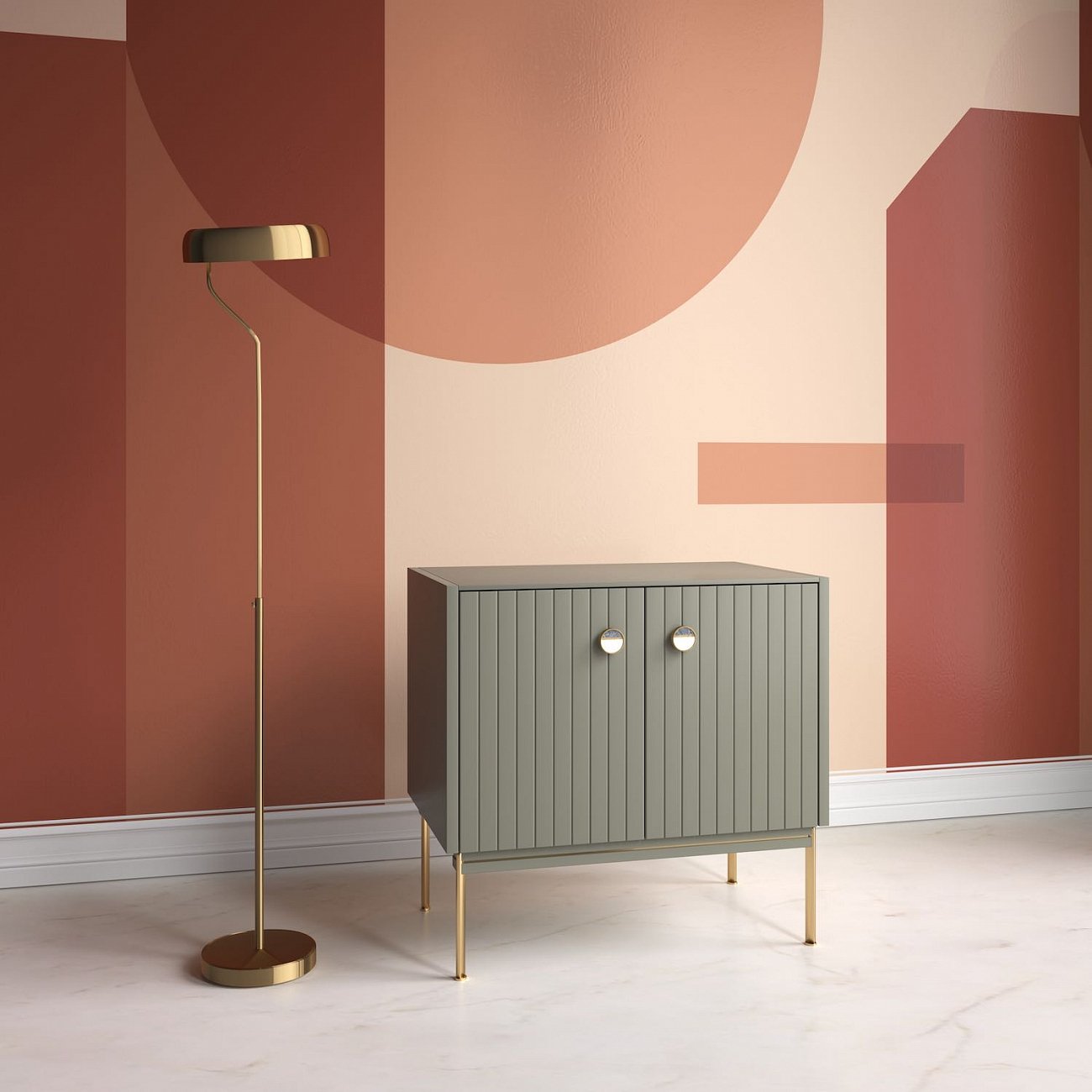 Тумба в комнату бежевая Mio BRAGIN DESIGN LIVING 00-3974675 Бежевый - Вид №1