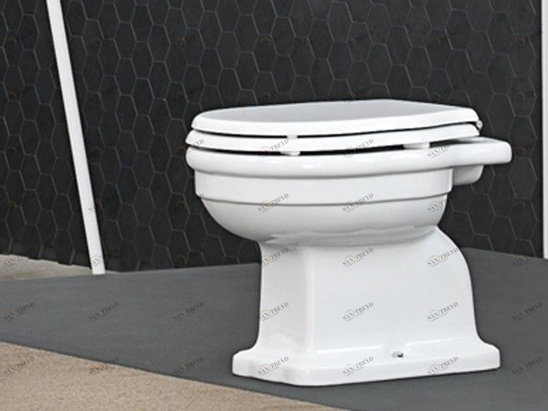 Приставной унитаз напольный Белый ArtCeram Hermitage Италия sun-id-1462635