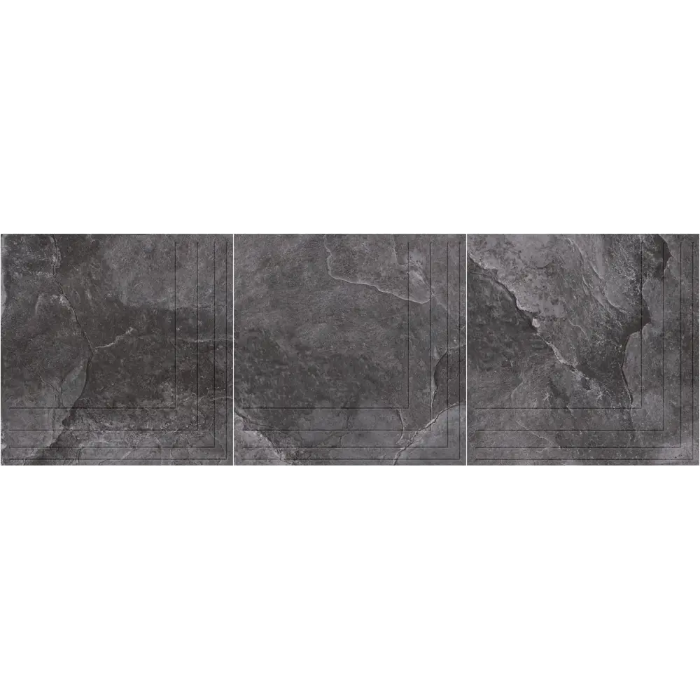 Керамин Касл Рок: угловая ступень с фактурой камня в графитовом оттенке 89411857 STLM-1569181 - Вид №1