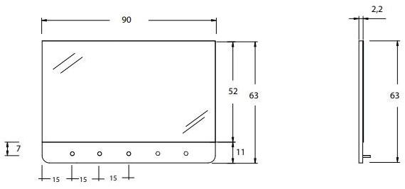 Olympia Ceramica Зеркало в ванной Ukiyo-e Suk - Вид №9