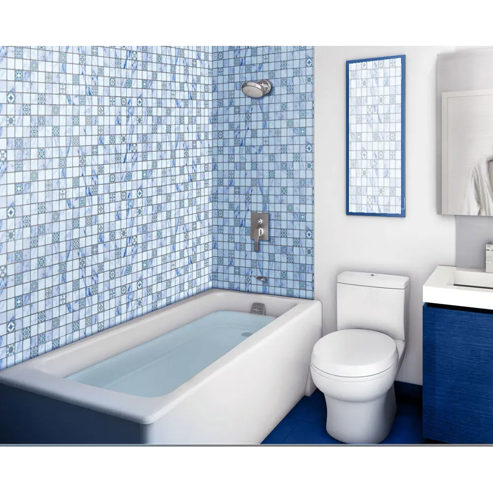 Панель ПВХ листовая 0.3 мм 960х485 мм Терраццо неаполь 0.47 м² Santreyd STLM-2177303 - Вид №4