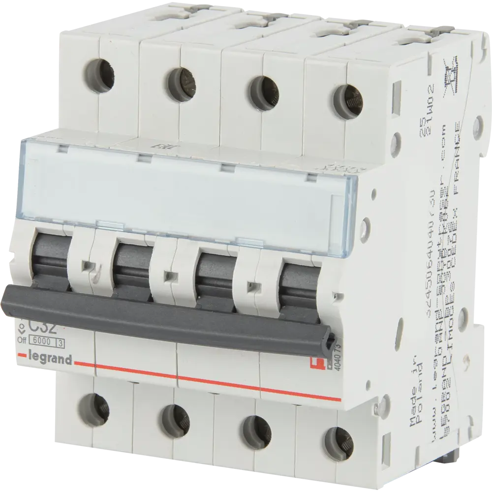 Автоматический выключатель Legrand TX3 4P C32 А 6 кА 82640490 STLM-2210257 