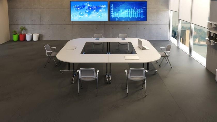 IBEBI Стол для переговоров со складной столешницей на колесиках Archimede project sun-id-1482125 - Вид №29