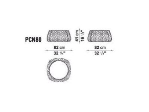 Круглый стол из полиэтилена