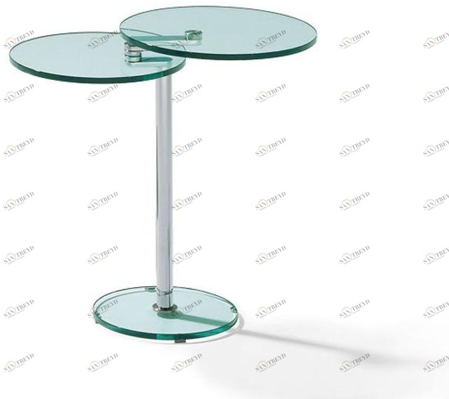 Ronald Schmitt Регулируемый круглый стеклянный журнальный столик sun-id-1407885