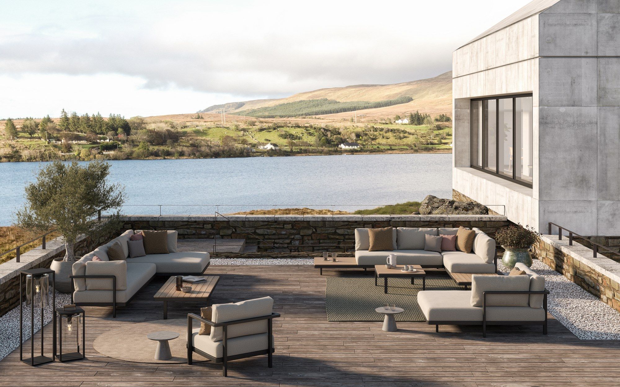 Угловой модульный садовый диван в Batyline® Royal Botania Alura Lounge ARCH-00111953 - Вид №1