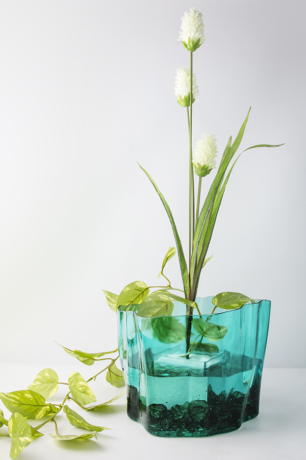 QL10163-GN Органайзер flow, средний, зеленый Qualy  - Вид №1