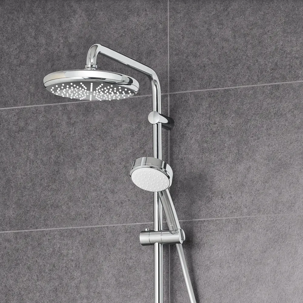 Душевая стойка Grohe Vitalio Start Clova 2 режима с термостатом 82559325 STLM-2188499  - Вид №2
