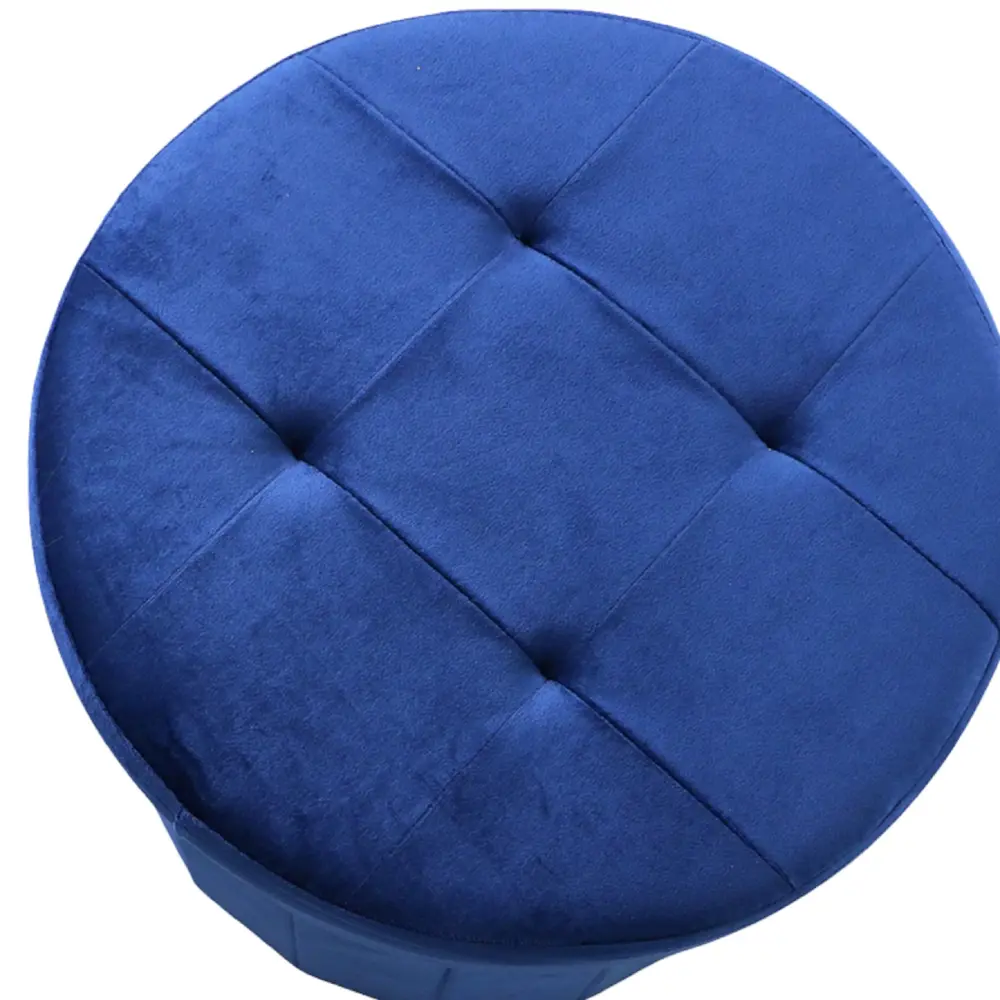 Пуф складной с нишей ø 38 см цвет синий DREAM RIVER STLM-2001164 - Вид №1