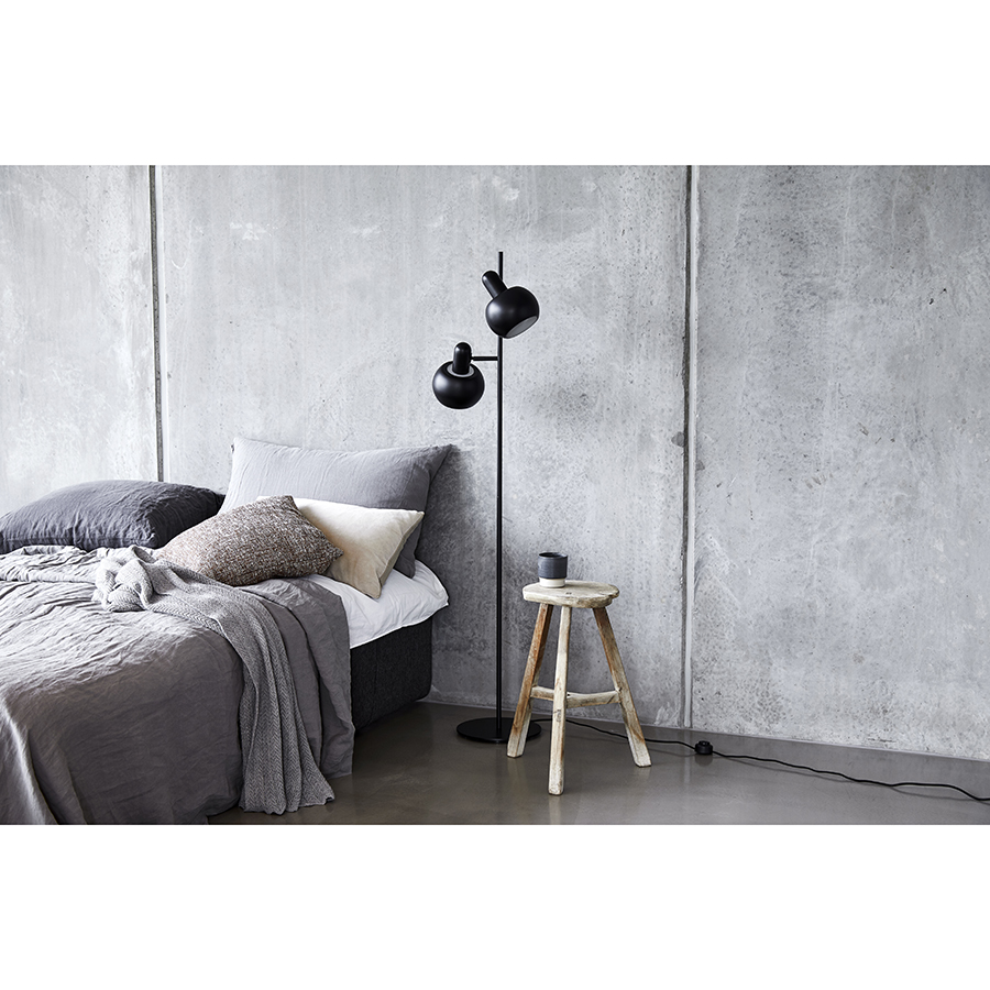 118457 Лампа напольная bf 20 double, 140хD15 см, черная матовая Frandsen  - Вид №1