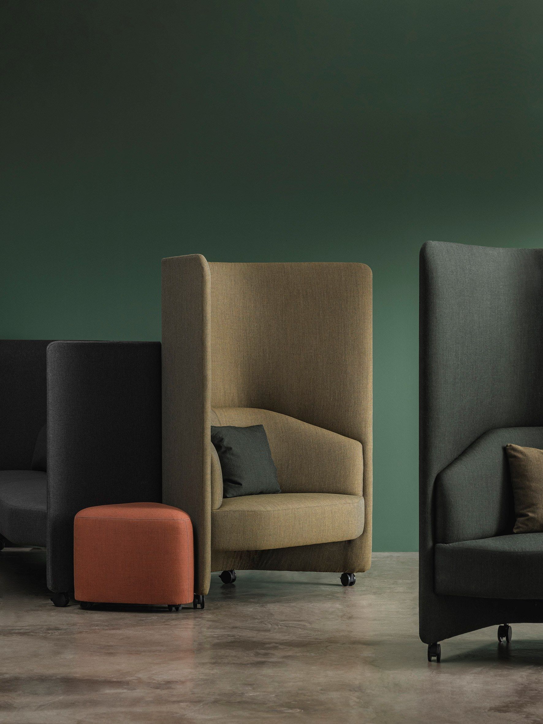 Тканевое кресло с высокой спинкой Andreu World IN OUT OFFICE SF2251 ARCH-00056944 - Вид №1