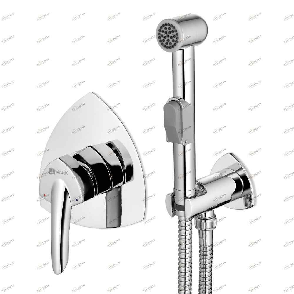 LM3519C Смеситель Mars с гигиеническим душем, встраиваемый LEMARK MARS