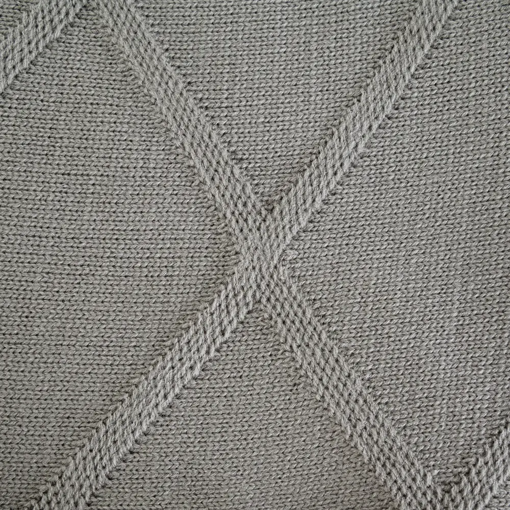 Плед вязаный 150x200 см акрил цвет серый Santreyd отсутствует STLM-2139915 - Вид №1