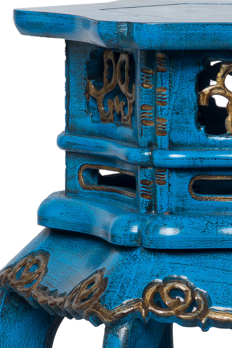 Подставка для цветов Синяя ДОМАШНЯЯ ОБСТАНОВКА ПОДСТАВКИ 017367 Синий Santreyd  - Вид №2