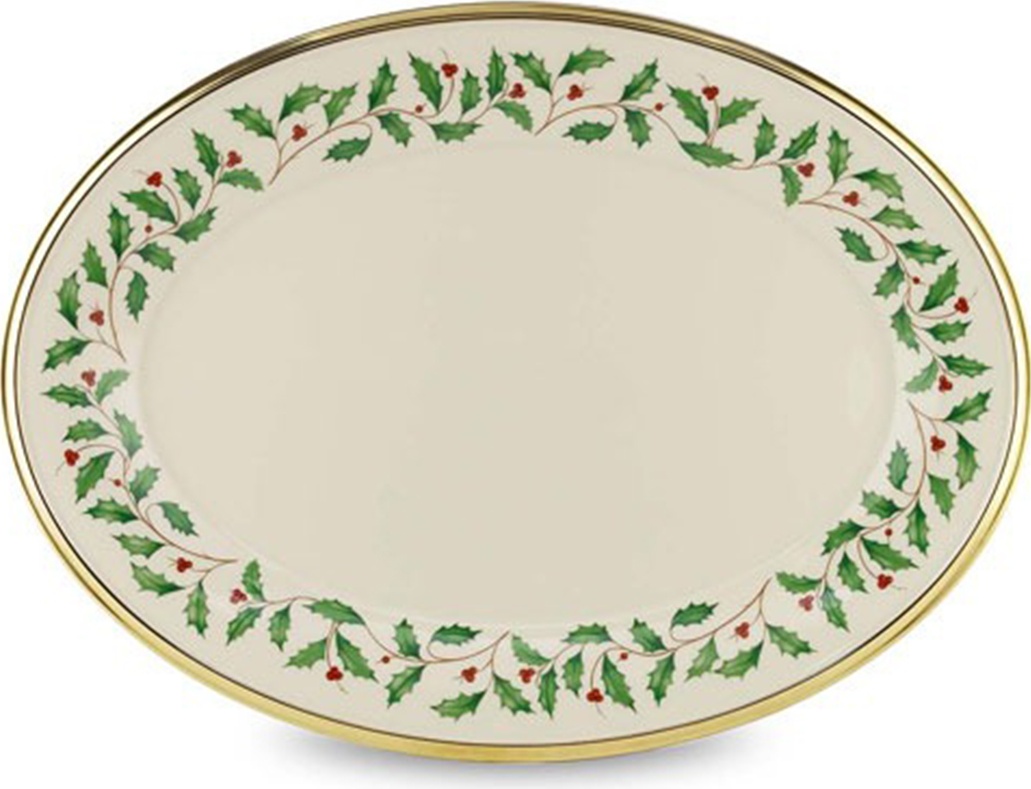 10541553 Lenox Блюдо овальное Lenox "Новогодние праздники" 40,5см Фарфор, Керамика 