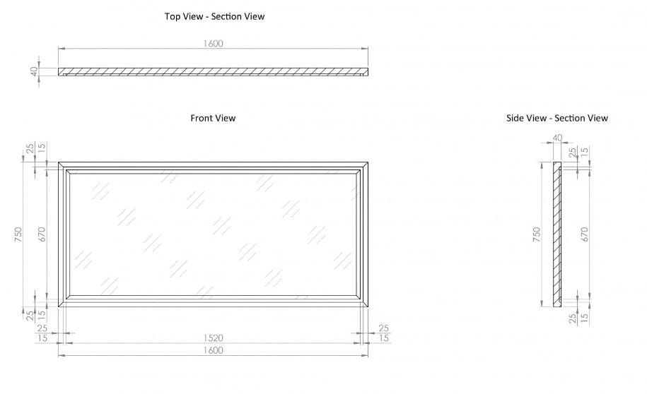 Деревянное зеркало с рамкой стены LUSSO Audemar ARCH-00065469 - Вид №2