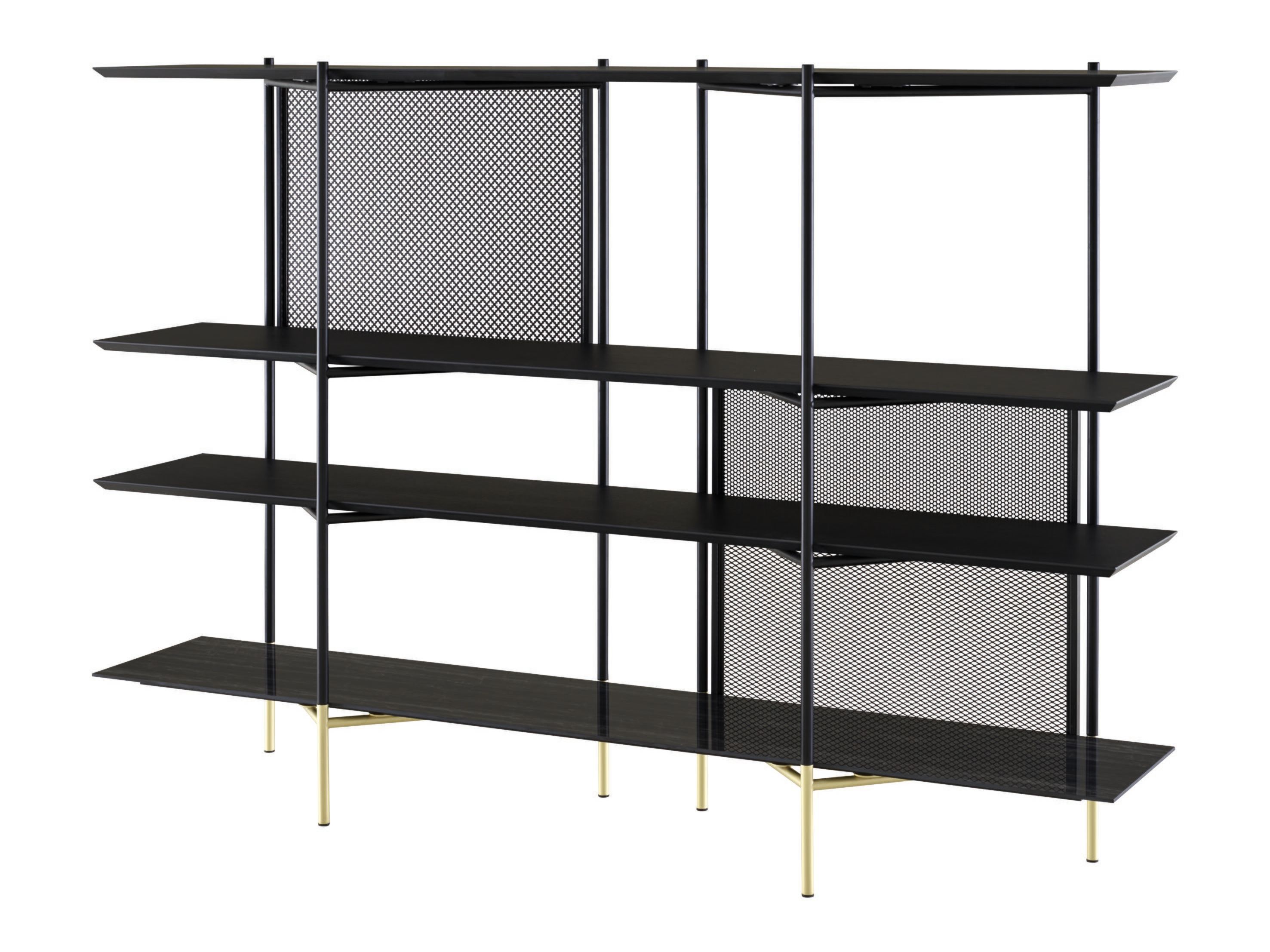 Книжный шкаф из дуба и керамогранита Ligne Roset Клайд ARCH-00059165 - Вид №1