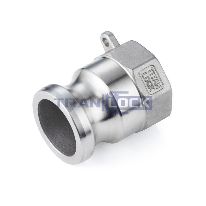 Камлок нержавеющий тип A ниппель, внутр. резьба BSP 1 1/4", AISI304, TL125ASS TITAN LOCK  - Вид №2