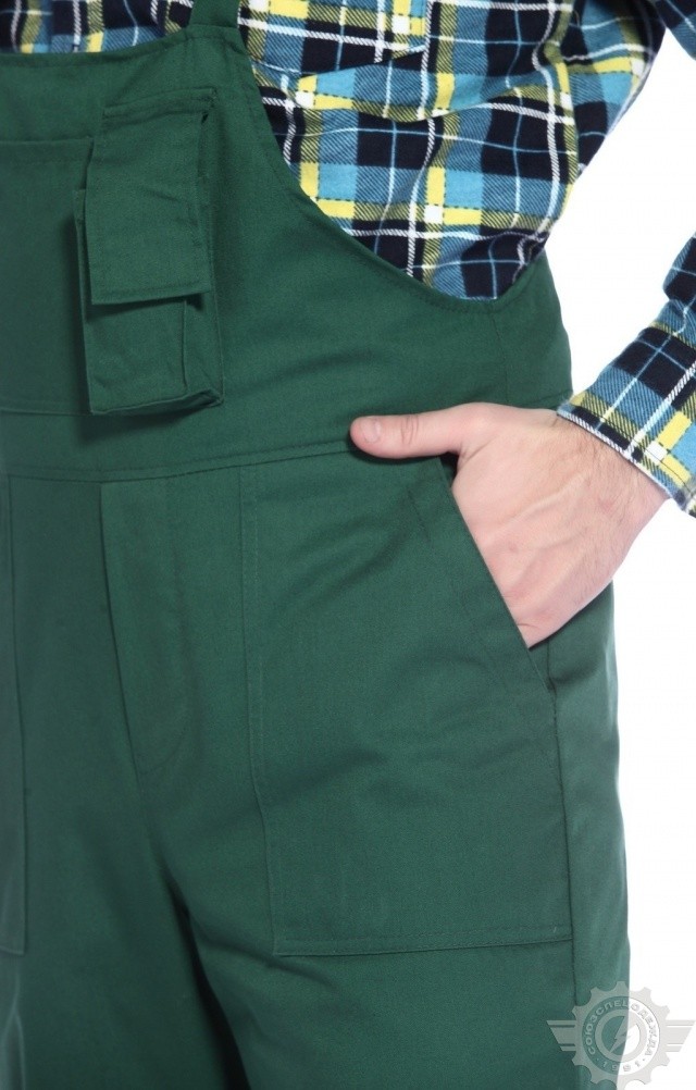 5022584 Полукомбинезон "Эксперт-2" зеленый  Летняя спецодежда  размер 64-66/170-176  - Вид №8