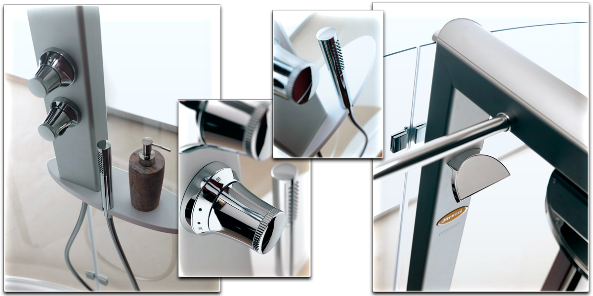 Душевое ограждение с колонной Start 140х70 Walk In 9447-12350 Dx Jacuzzi 944712350DX - Вид №2