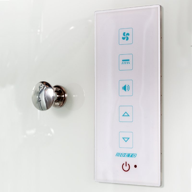 ЕМ1580 N с гидромассажем (гм.) Душевая кабина DETO Серия EM D102S LED L - Вид №11