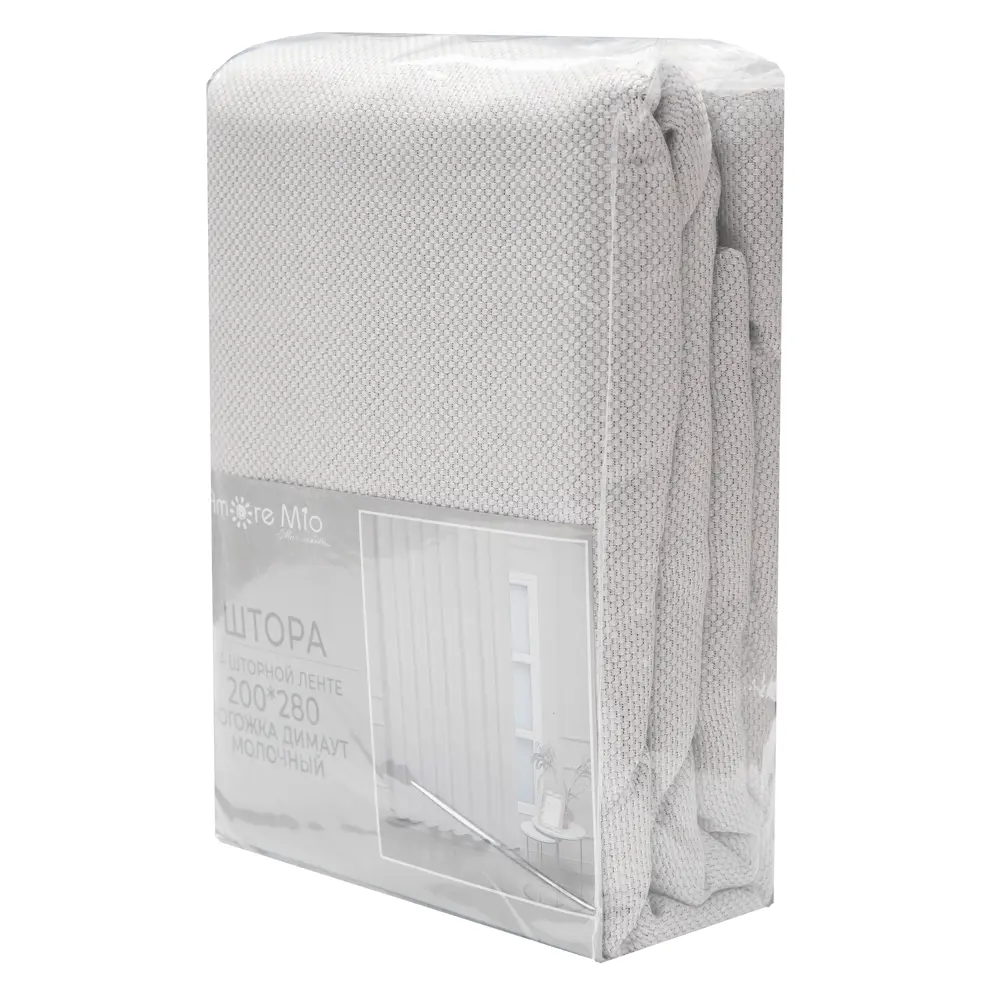 Штора AMORE MIO бежевая рогожка 200×280 см для спальни 89433208 STLM-1584056 - Вид №7