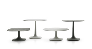 Бетонный квадратный садовый стол