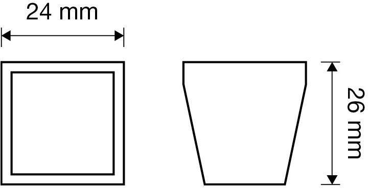 LINEA CALI' Ручка со стеклянной вставкой из замака Brera chess 207pb0024/30 - 30 - Вид №3