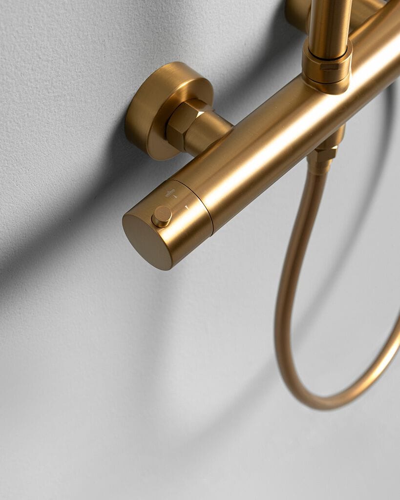 Настенная душевая колонка из нержавеющей стали с ручным душем TAMANACO NINFA ARCH-00109481 - Вид №2