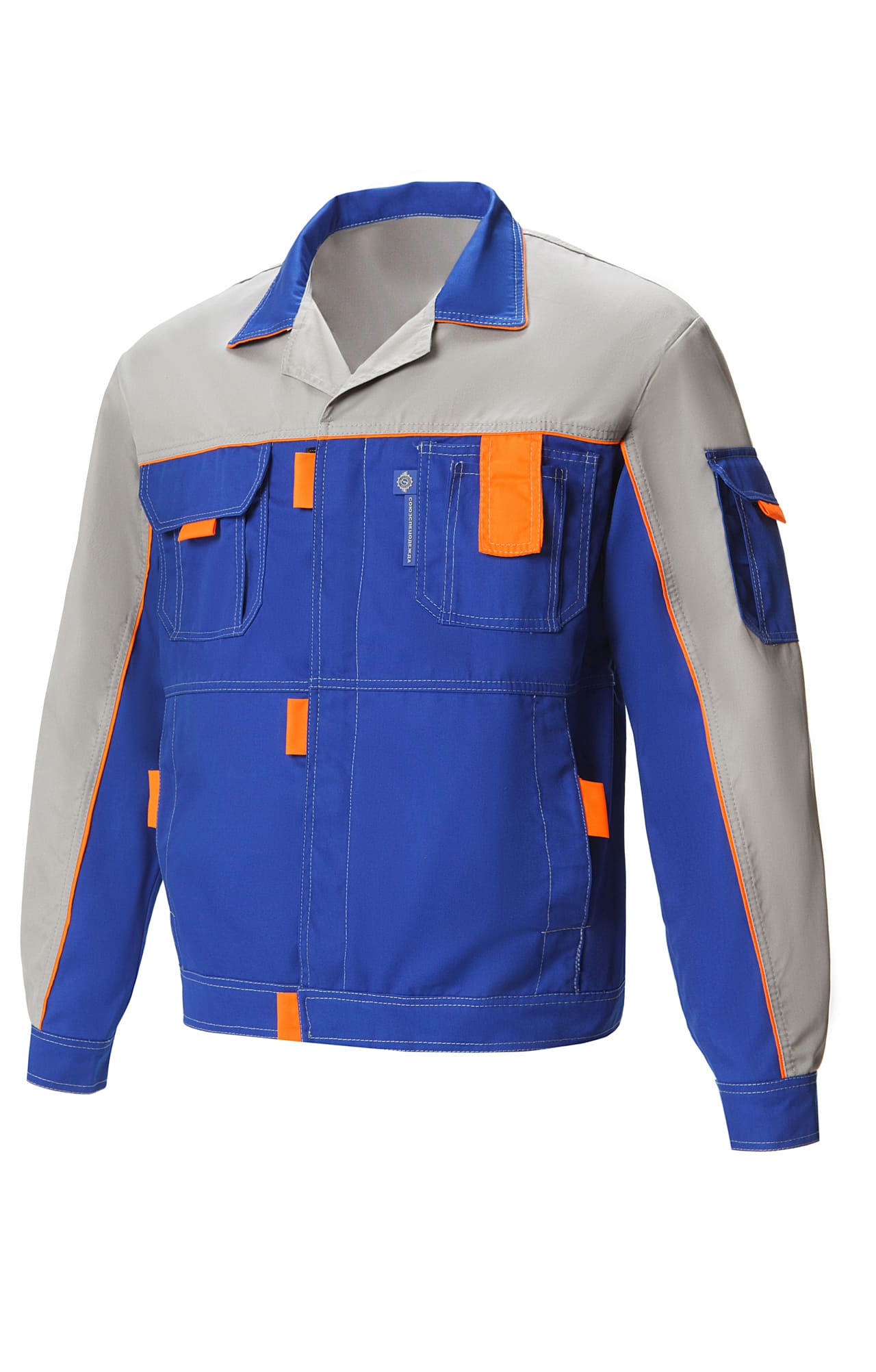 65260 Костюм "Профессионал-2" василек-светло-серый  Летняя спецодежда  размер 64-66/194-200  - Вид №1