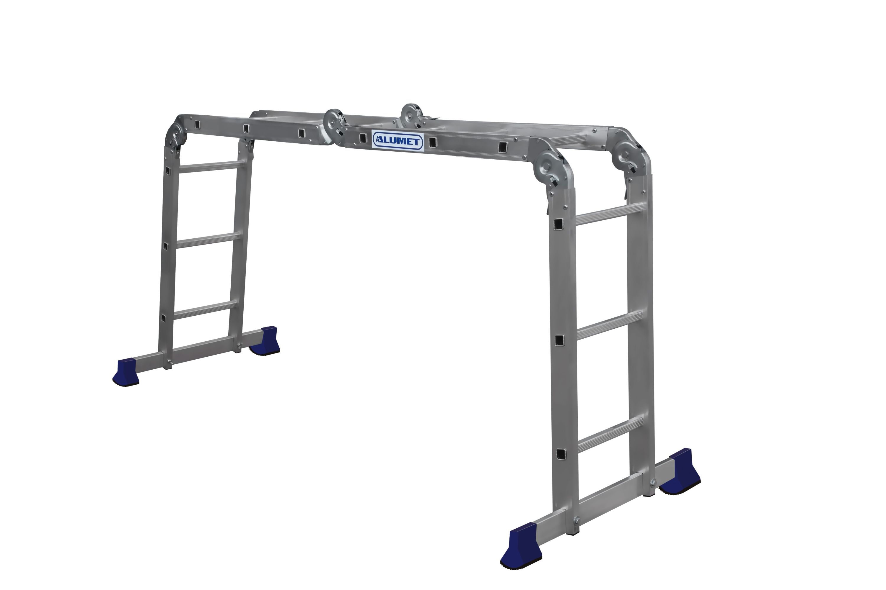 Алюминиевая четырехсекционная шарнирная универсальная лестница (трансформер) TL 4033 ALUMET 