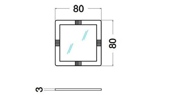 Квадратное деревянное зеркало с рамкой CPRN HOMOOD Cocoon ARCH-00069336 - Вид №2
