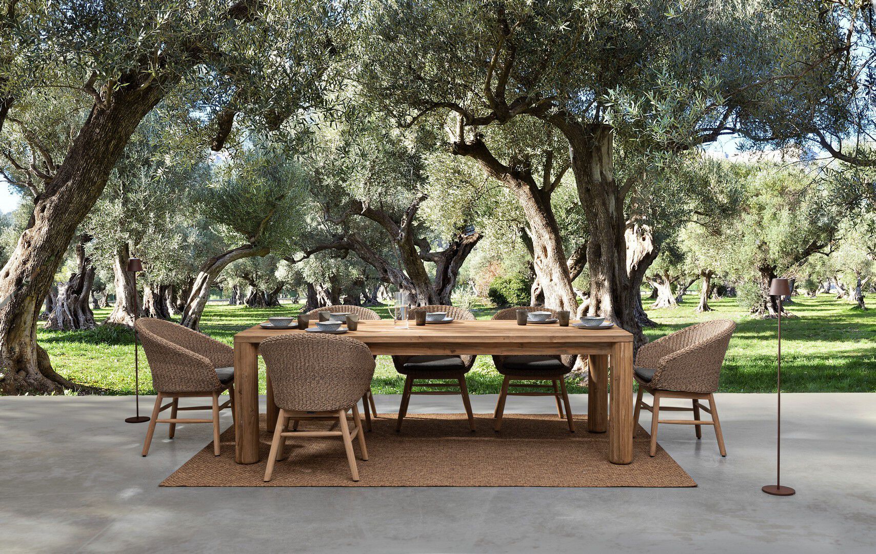 Прямоугольный садовый стол из тикового дерева BIZZOTTO MAVERICK ARCH-00134116 - Вид №14