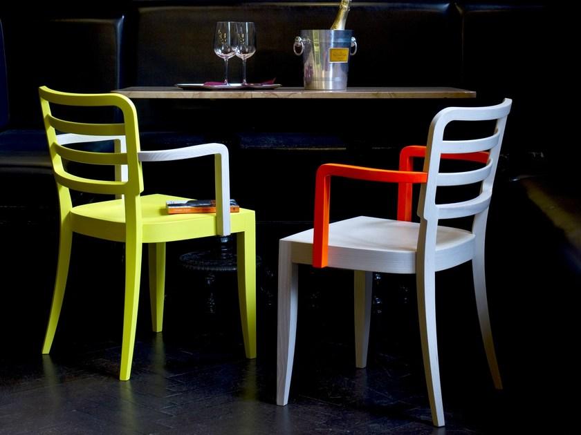 Very Wood Деревянный стул для ресторана с подлокотниками Wiener sun-id-1441218 - Вид №5