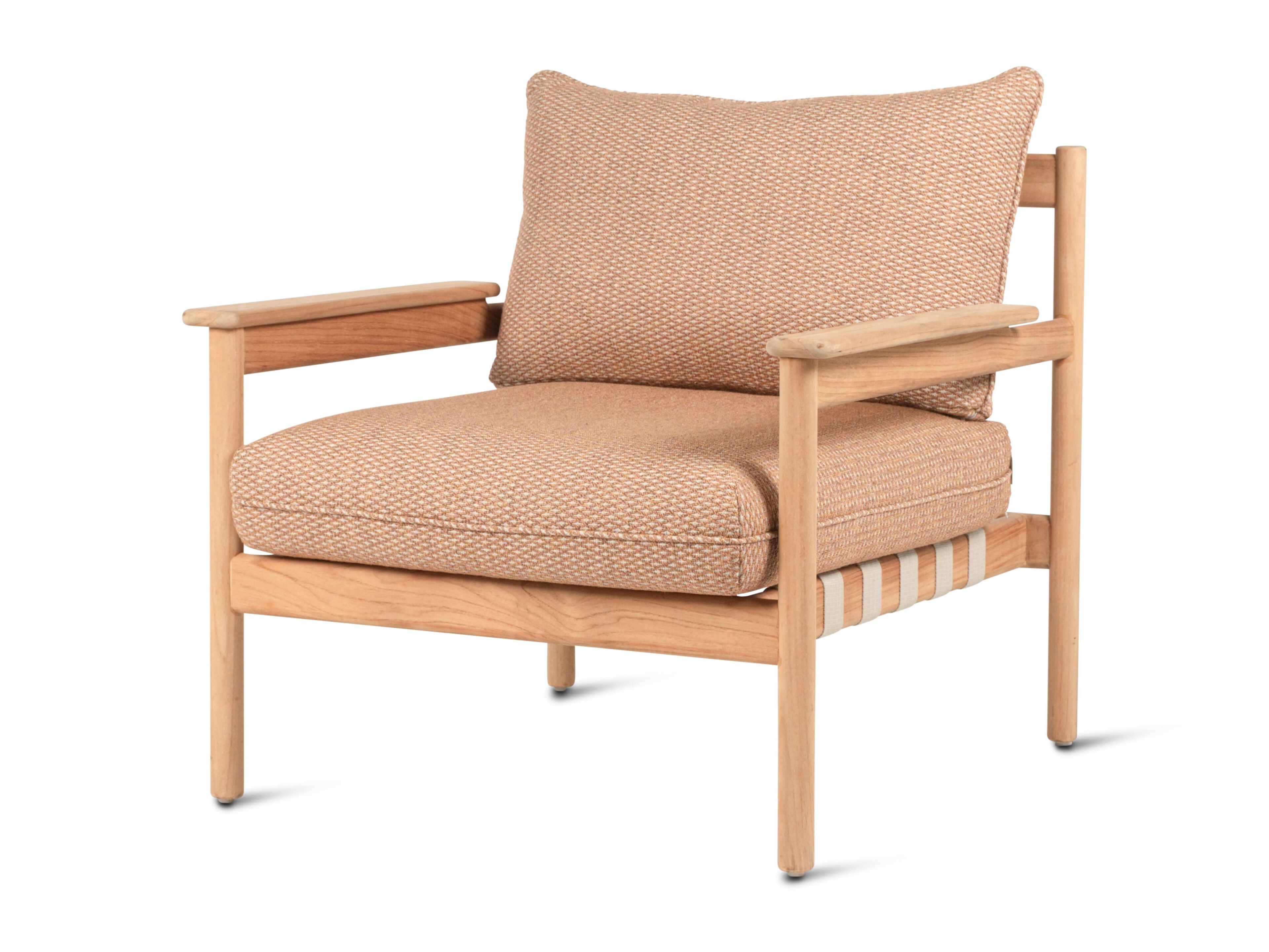 Садовое кресло из ткани и ТИКа с подлокотниками Vincent sheppard Oda ARCH-00113496