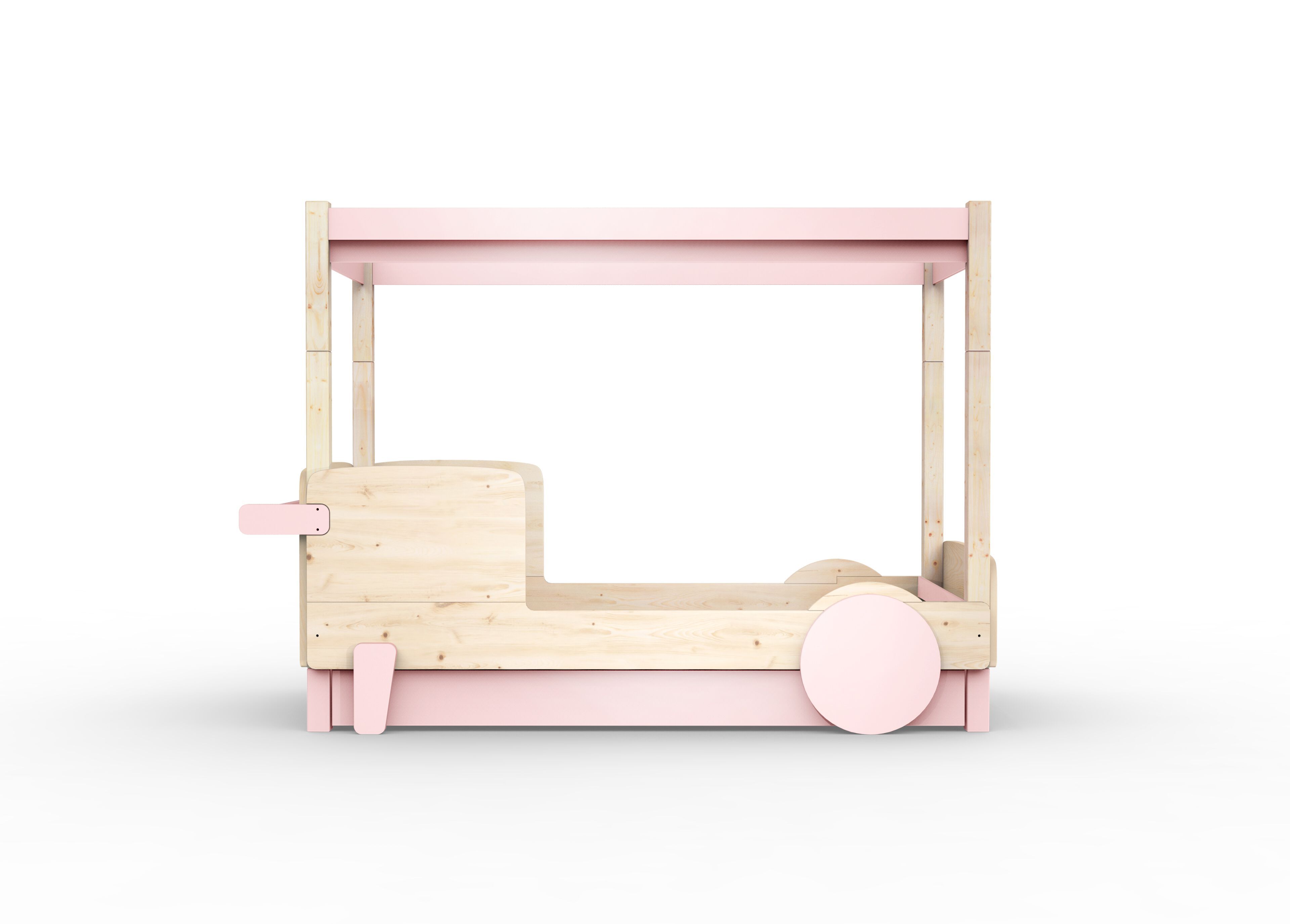 Деревянная выдвижная односпальная кровать с балдахином Mathy by Bols ARCH-00151317 - Вид №22