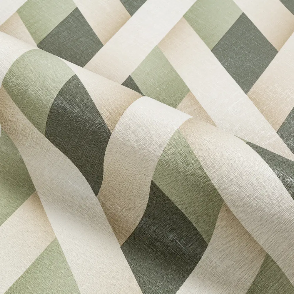 Обои флизелиновые Palitra Home Super зеленые с геометрическим рисунком 1.06 м 89436984 STLM-1582469 - Вид №2