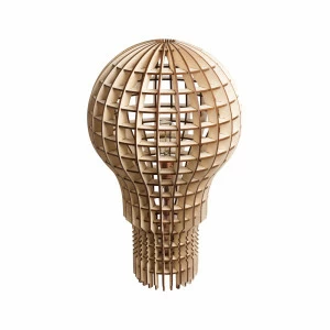 Люстра Лампочка Ильича Светлое дерево S0011 ALBERO ДИЗАЙНЕРСКИЕ 015985 Бежевый