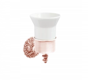 Gentry Home Настенный керамический подстаканник Ivy Розовое золото GH100929