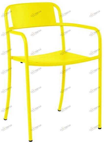 Tolix Садовый стул из нержавеющей стали с подлокотниками Patio 07392