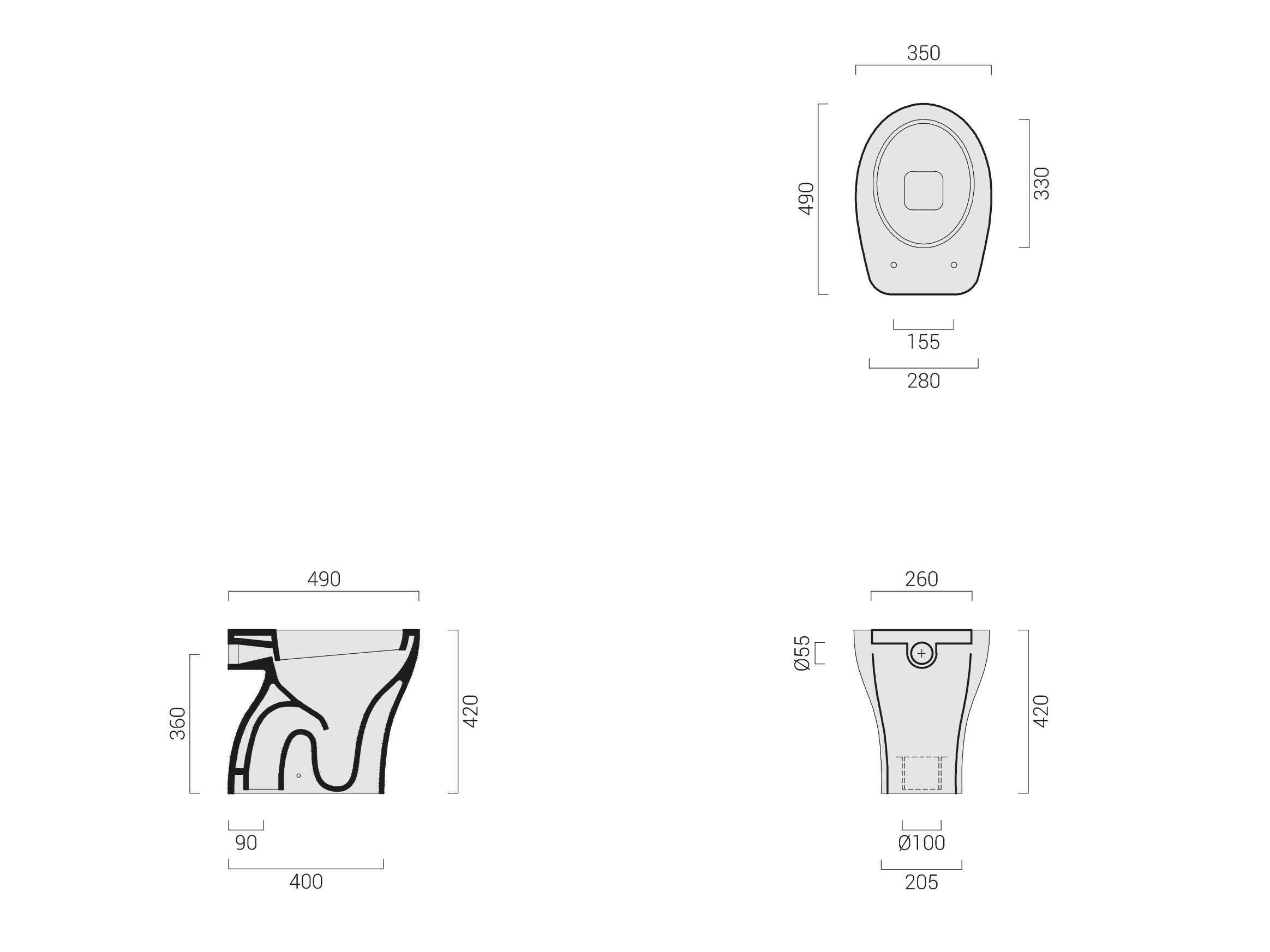 Керамическая напольная сантехника Domus Falerii Rascalzone Light ARCH-00117865 - Вид №6