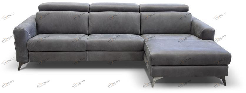 Rossini Sofas Кожаный диван-кресло с шезлонгом Ermes sun-id-1504736
