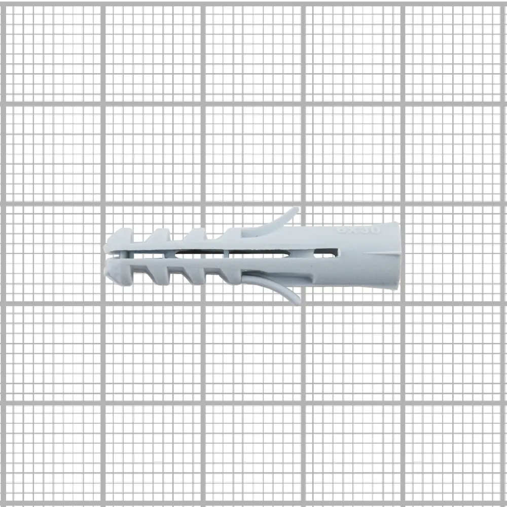 Дюбель с усами для полнотелых материалов 6х30 мм полипропилен цвет серый 200 шт НЕВСКИЙ КРЕПЕЖ STLM-2039945 - Вид №2