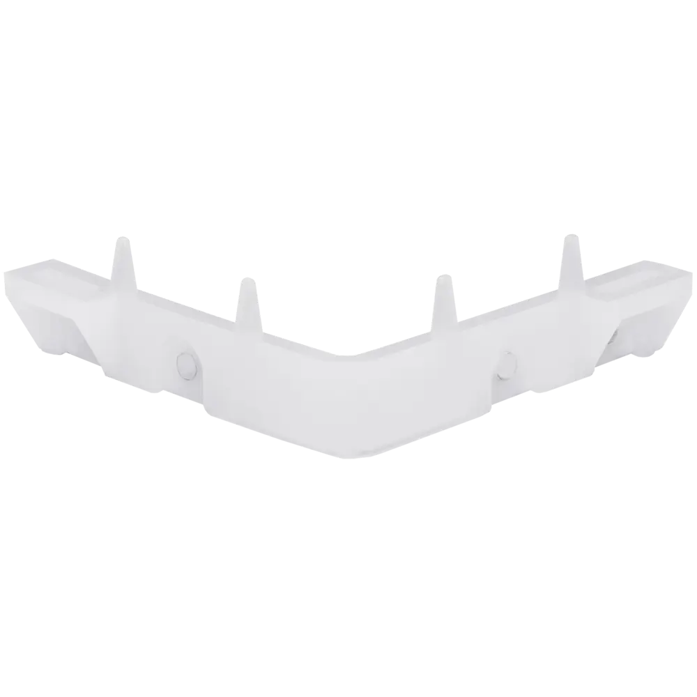 Стартовый элемент для угла фасадной панели Grand Line цвет белый STLM-2089894
