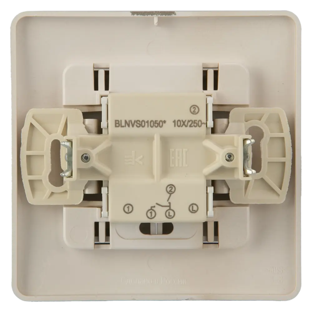Выключатель встраиваемый Systeme Electric Blanca 2 клавиши цвет титановый STLM-2054042 - Вид №3