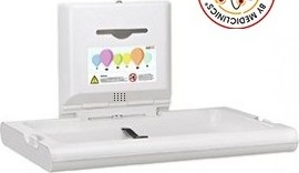 CP0016H-I Горизонтальный пеленальный столик со встроенной антибактериальной добавкой и ионизатором mediclinics