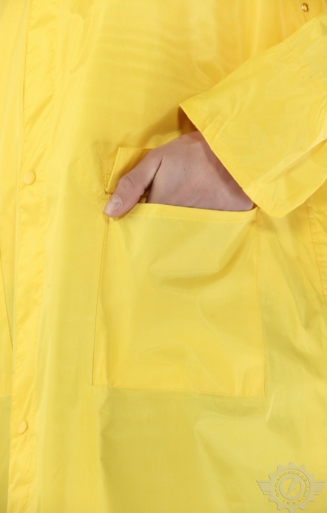 5041808 Плащ Альбатрос влагозащитный ЛАЙТ М желтый  Непромокаемая спецодежда  размер L  - Вид №11