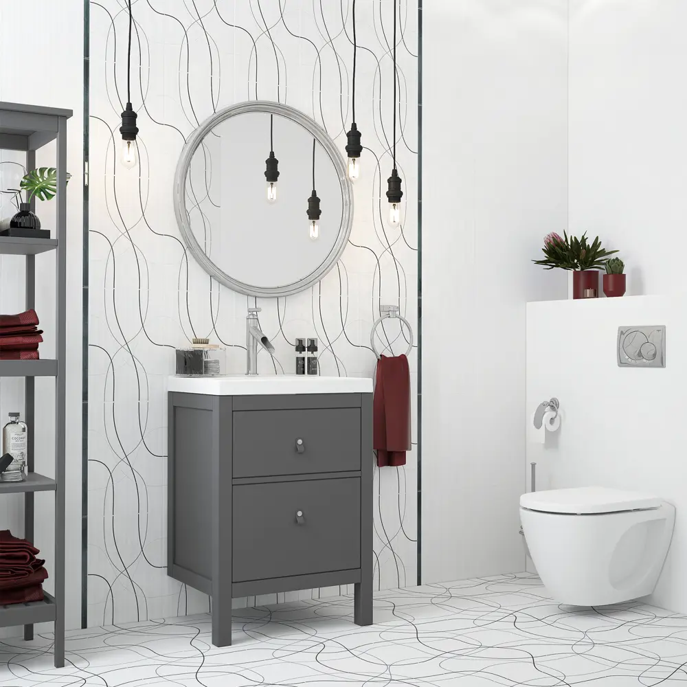 Плитка настенная Керамин Аляска 7Д 40x27.5 см 1.65 м² цвет белый STLM-2057823 - Вид №6