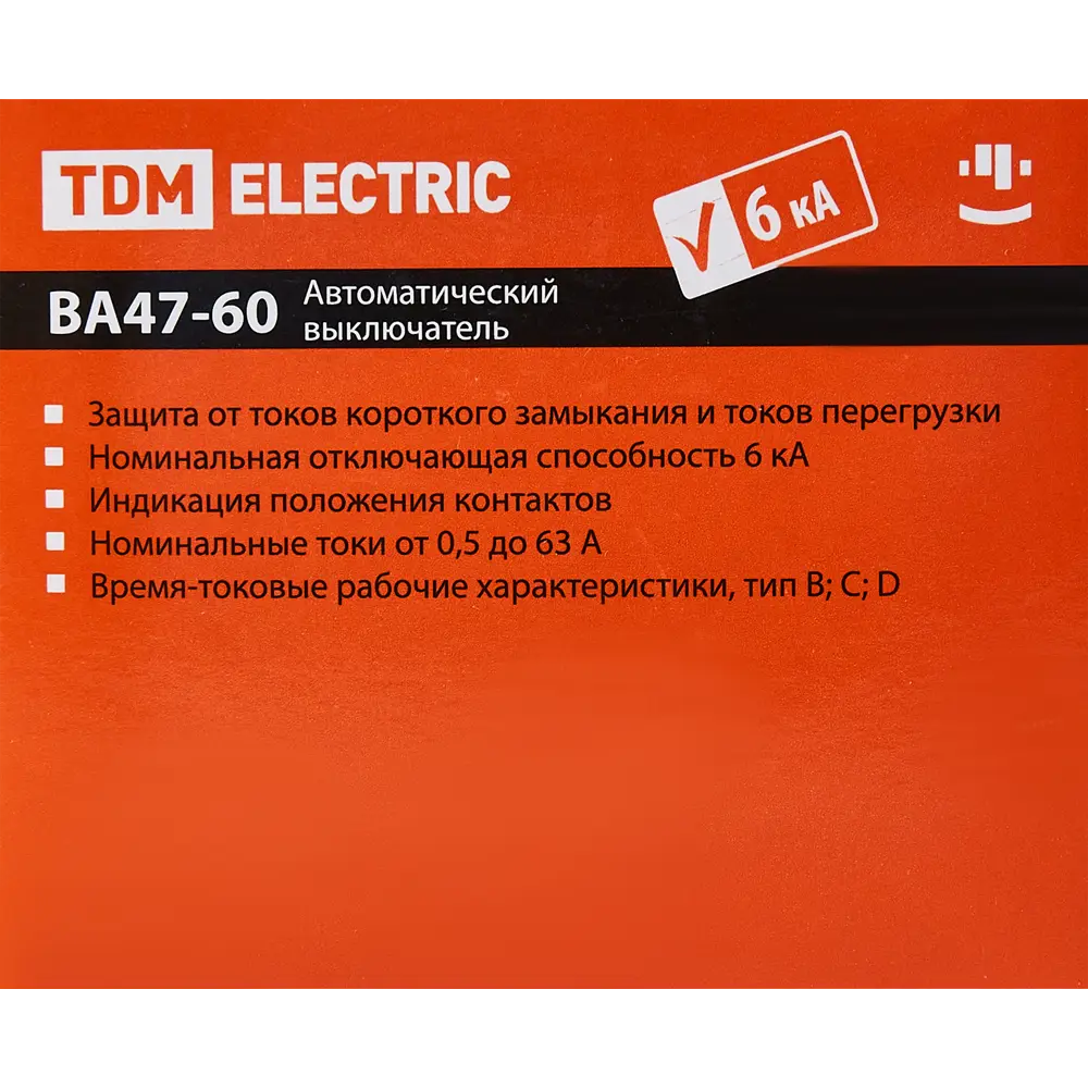 Автоматический выключатель TDM Electric ВА47-60 3P C16 А 6 кА SQ0223-0109 84399539 STLM-2164662  - Вид №4